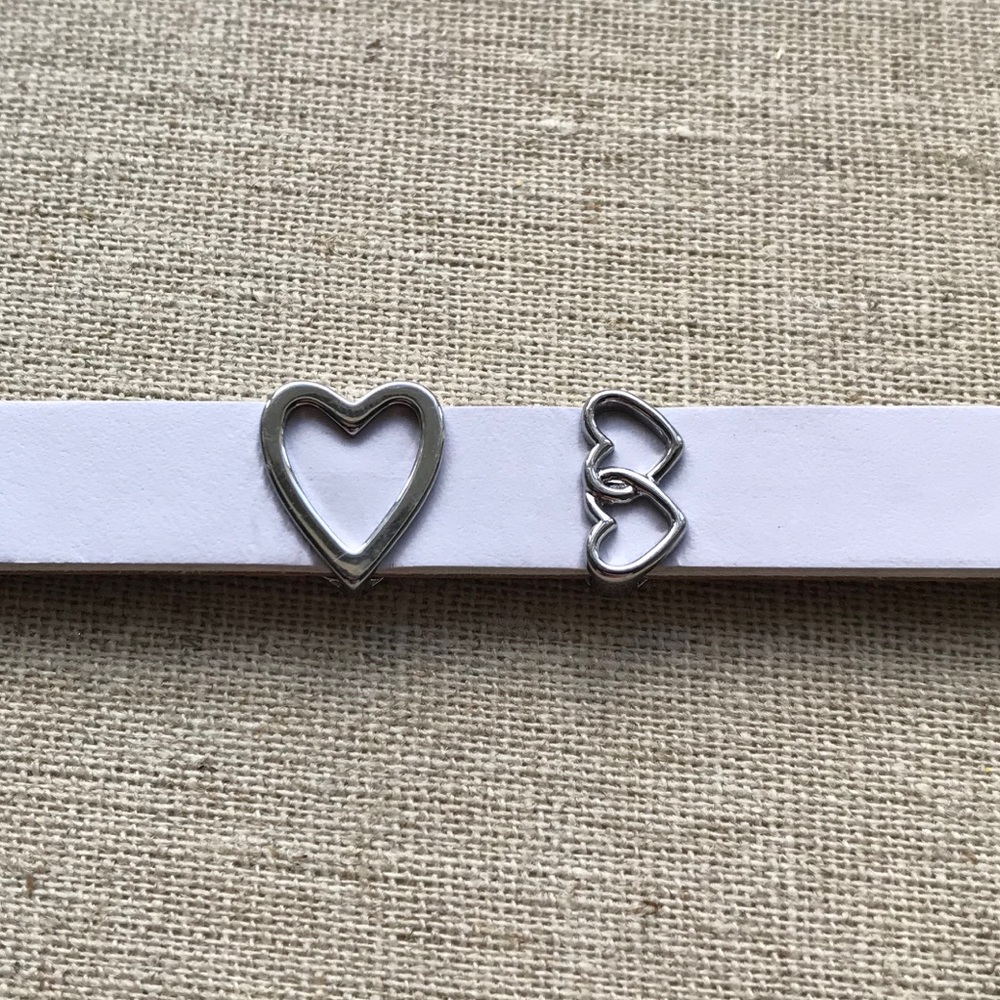 Silver Heart Charms